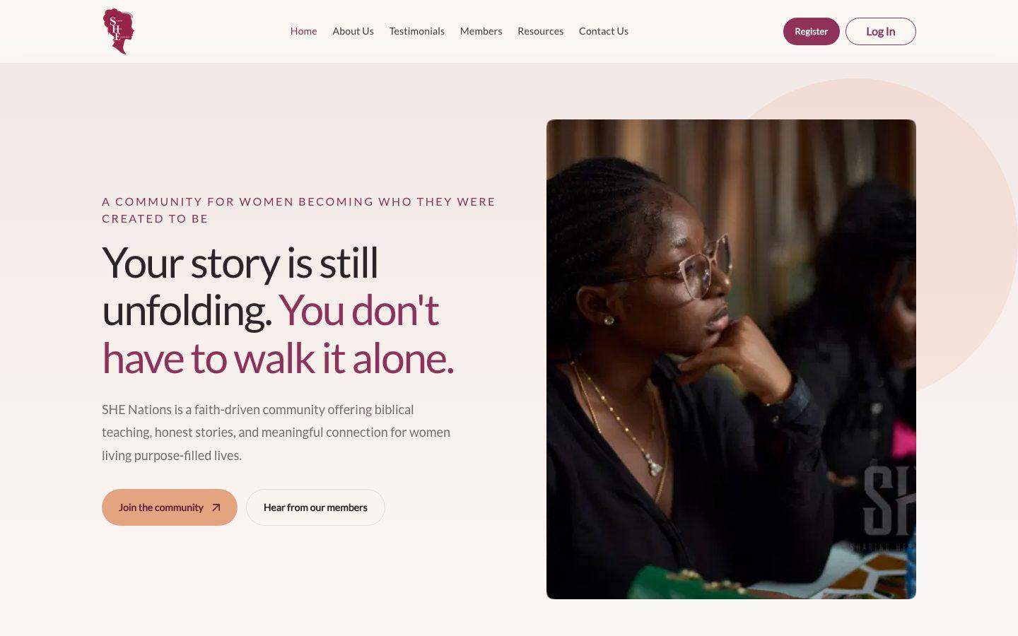Sharing Her Experience live site